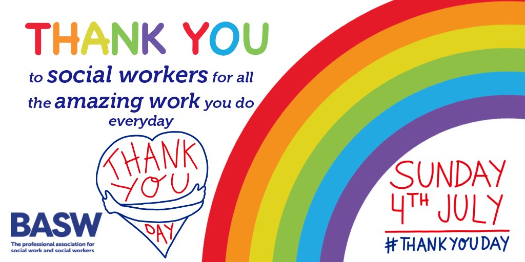 Thank you social work and social workers! 👏🎉

On #thankyouday, we want to thank every single one of you for the amazing work you do everyday.

We are dedicated to continuing to show the incredible examples of social work out there. #UKSocialWork