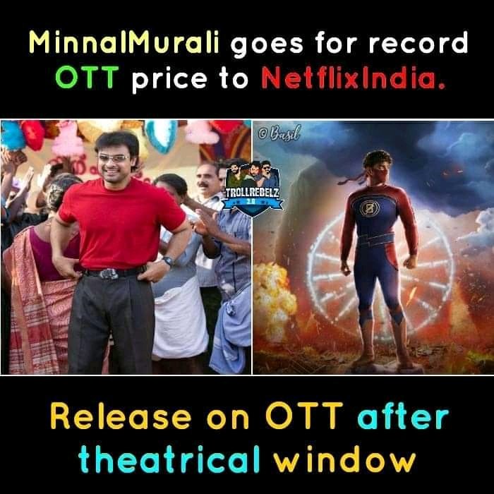 Appus1998's tweet photo. #MinnalMurali the @ttovino super hero adventure directed by @iBasil goes for record #OTT price to @NetflixIndia. 
#tovinothomas https://t.co/4nwuMgYOzE