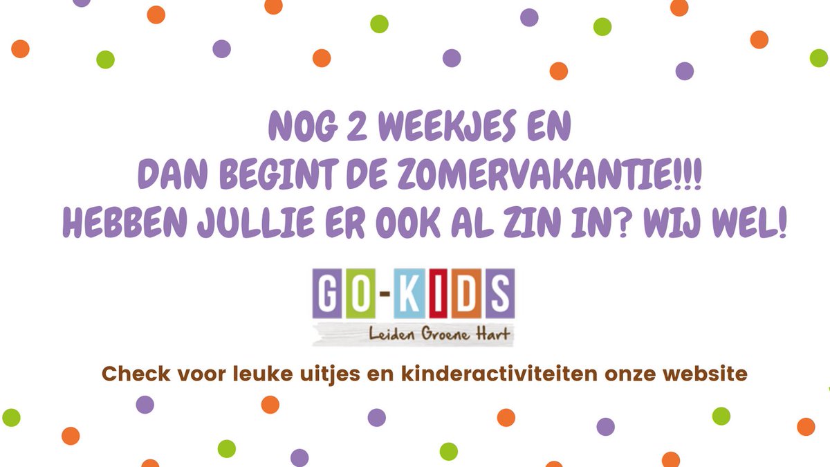 #vakantie #zomer #eropuitmetkids #gokidsleidengroenehart