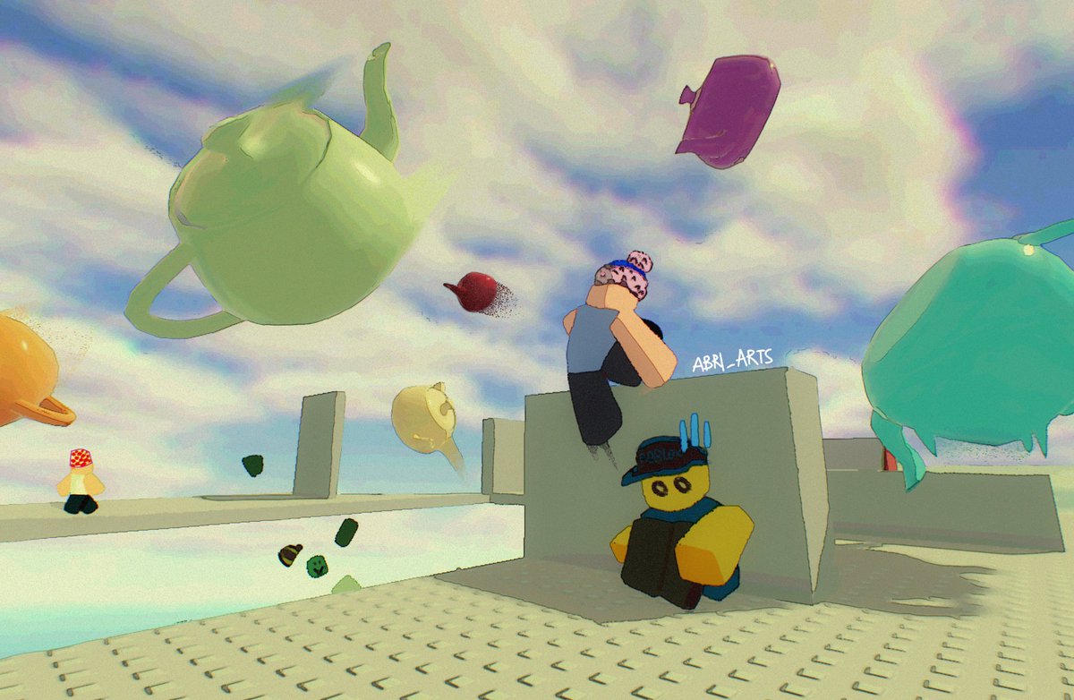 abri_arts's tweet image. Teapot Dodge

#Roblox #robloxart #RobloxDev