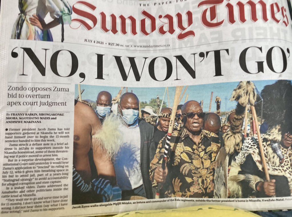 niehaus_carl's tweet photo. So #JusticeZondo is opposing a motion in the Constitutional Court of which he is now the acting Chief Justice. A fundamental conflict of interest! Evidently his hatred of @PresJGZuma is warping his mind, and turning him into a moegoe, and constitutional delinquent 🙄. https://t.co/ilX8IZTw0I