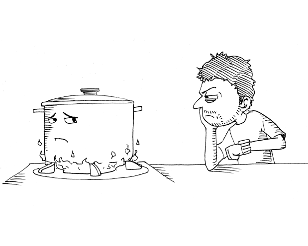 Kev0sG's tweet photo. A watched pot never boils https://t.co/xMdeImGSyp