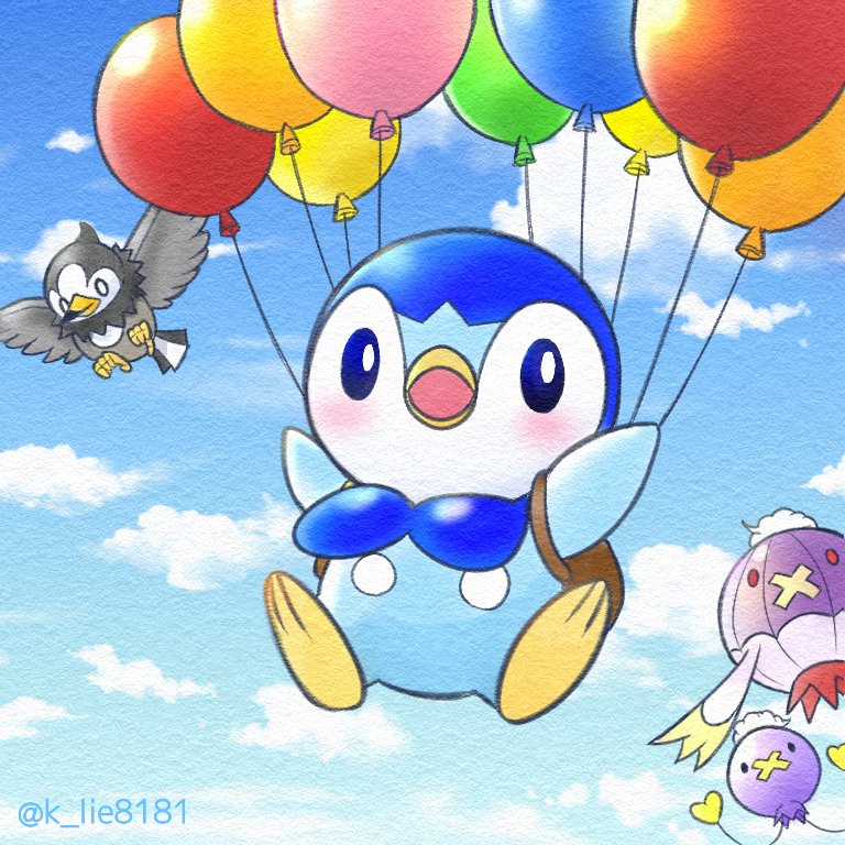 空飛ぶポッチャマ🎈🐧🎈 #プロジェクトポッチャマ #きょうのポッチャマ