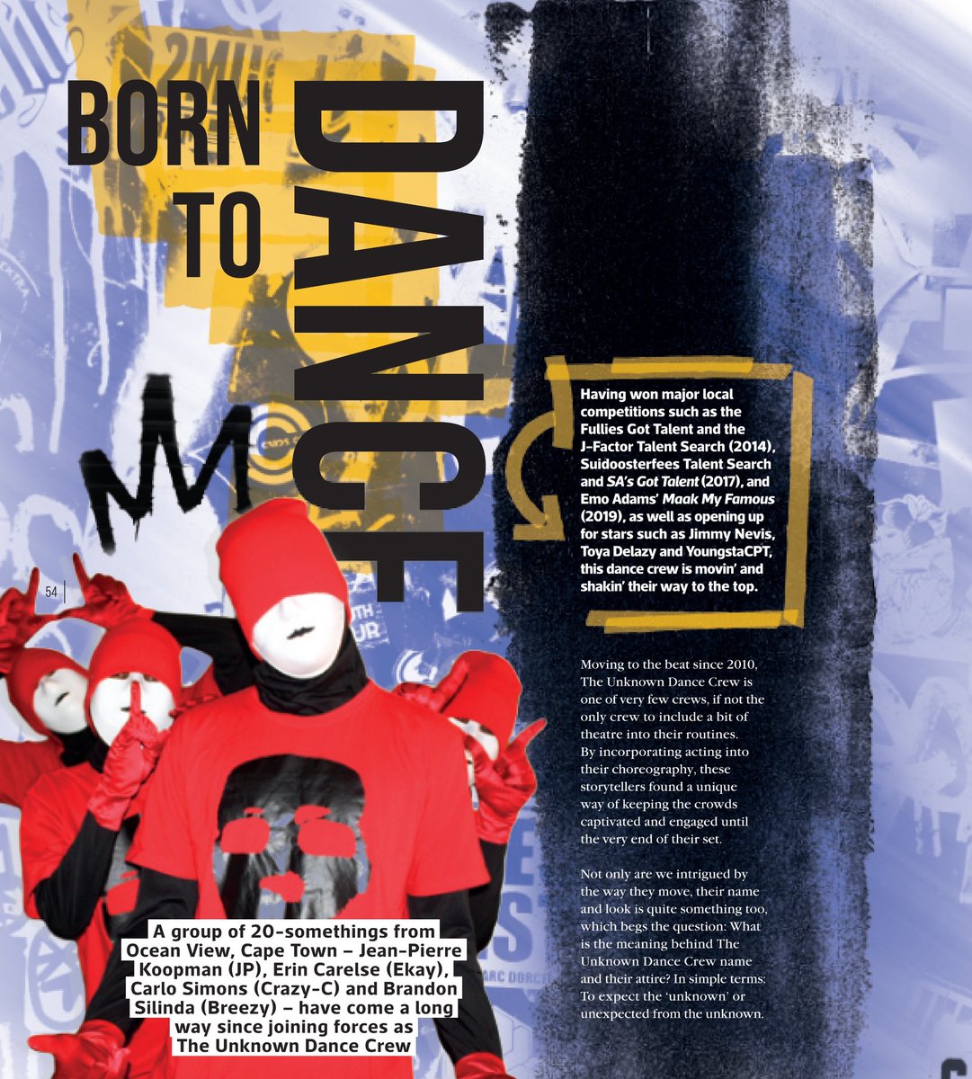 The Masked-Men Featured In The July Urban Street Issue Of <a href="/ClubX_Magazine/">ClubX</a> ! 📖🎭

Full Spread &amp; In-Depth Interview :
mytfgmedia.co.za