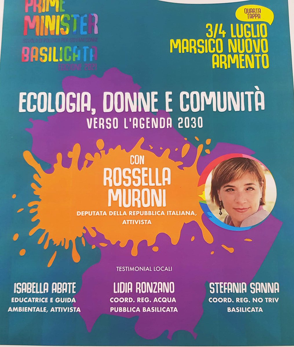 RossellaMuroni's tweet photo. L’ecologia, la comunità, la passione politica di giovani donne, la rinascita dei territori. In Basilicata, insieme con la sindaca di Armento, Maria Felicia Bello. Un posto che ha la storia giusta per parlare del futuro. Ora cominciamo ragazze #primeministerBasilicata https://t.co/d6vxQOV9c0