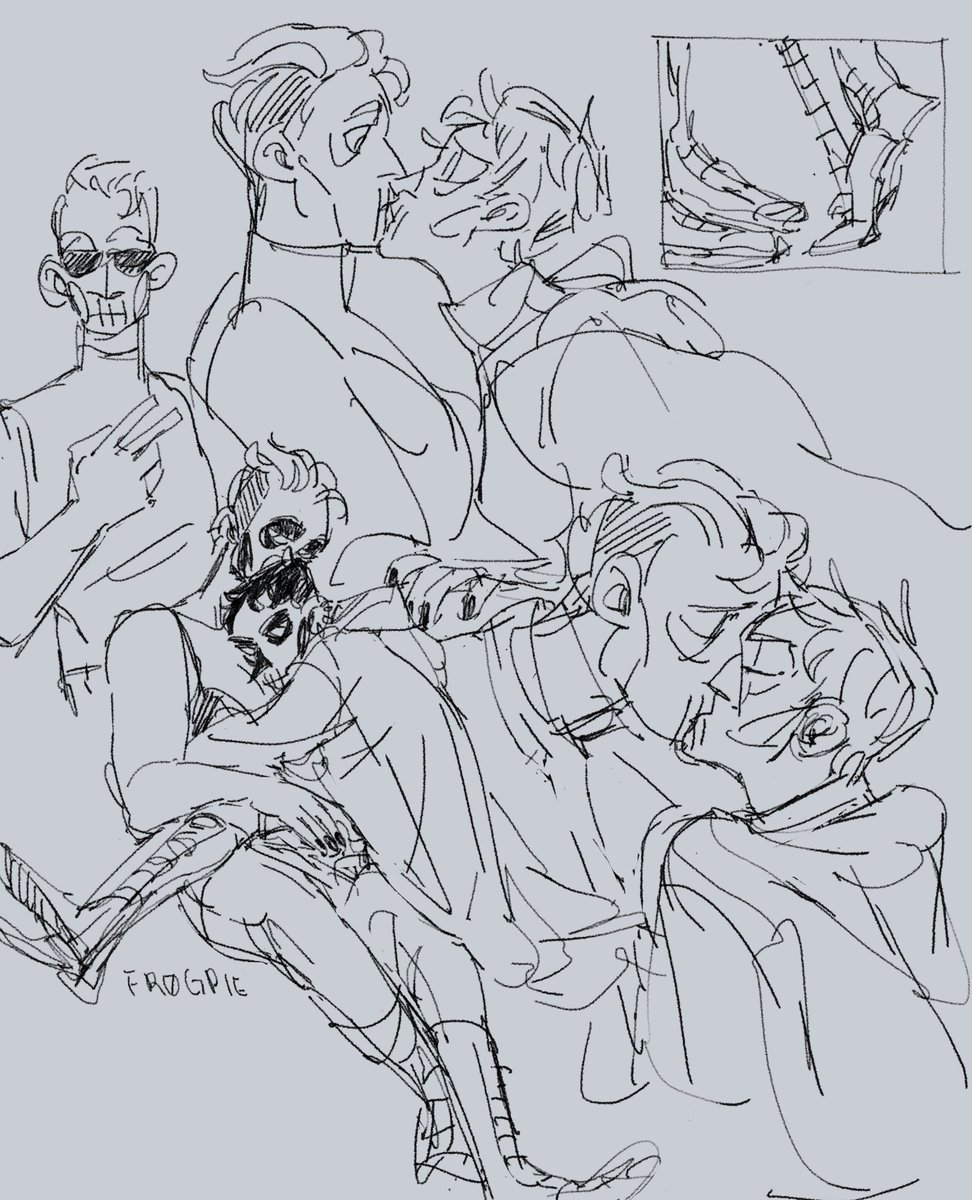 vronoch's tweet image. i need them to be happy in this essay i will- #GideonTheNinth #TheLockedTomb