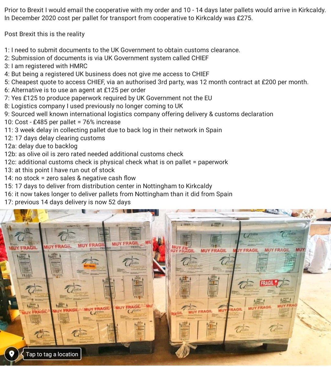How started v how its going 

It's been tough bringing in new stock - our experience ⬇️⬇️⬇️

Buying Orodeal supports the farmers cooperative &amp; local independent businesses in UK

Grassyass for support &amp; patience of our customers

#Orodeal #OliveOil #RedTape