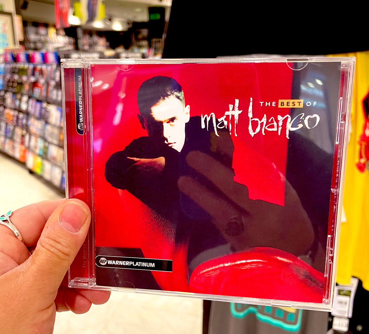 hmvCanterbury's tweet photo. I wonder how the band #MattBianco are doing this morning #ENGvsUKR #ENG #Canterbury #hmv 😁😷❤️ https://t.co/uU1ZrT49Vk