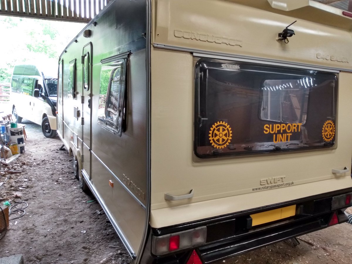 Say hello to the Rotary Passport Support Unit, the big sister of the Passmobile. Based in our Powys Hub it can be used by schools, Rotary Clubs,groups, in fact any Community Groups that have a need across our District. #rotaryworkingtogether