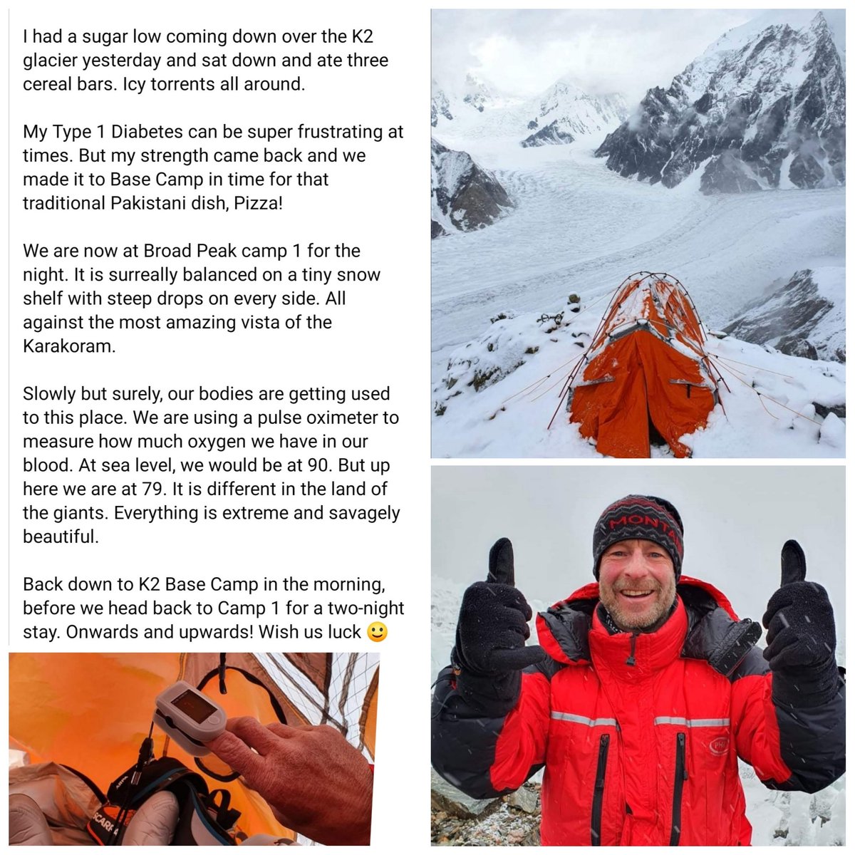 A truly amazing Jerry 💞 My prayers are with him daily. #t1champion #t1warrior He is going to be the first British #T1D to climb the treacherous K2 to raise funds for @Action4Diabetes a UK charity saving lives of children in Southeast Asia. #doc #GBDoc