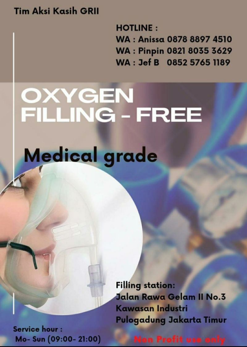 Oxygen filling free...Pulogadung...