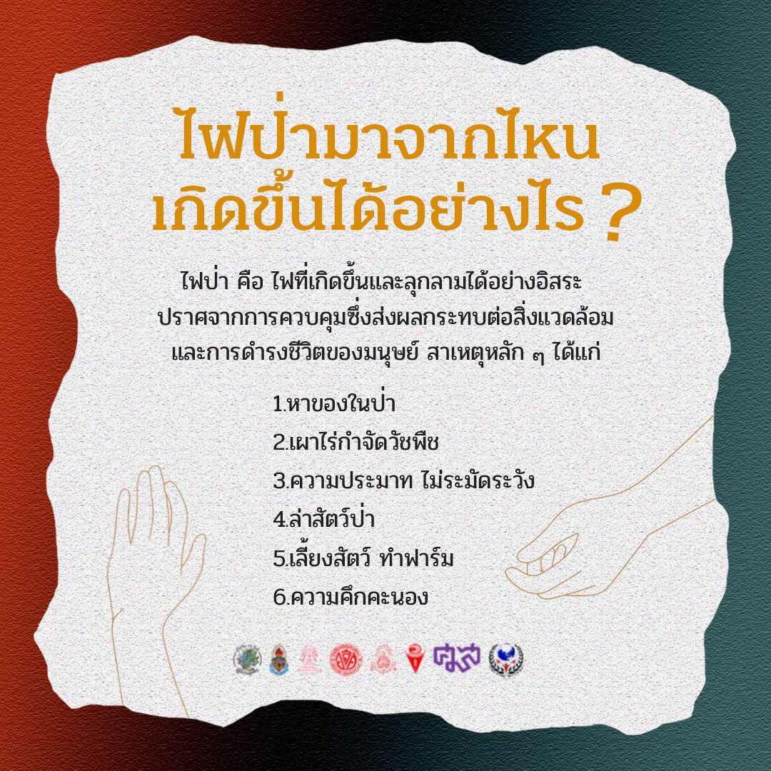 SYAxOfficial's tweet photo. ทำไมต้องสนใจไฟป่า ที่ดูเป็นเรื่องไกลตัว ทั้งๆที่ตัวเราอยู่ในเมือง แล้วไฟป่าส่งผลกระทบกับเรายังไง https://t.co/sSzwY6TSll
