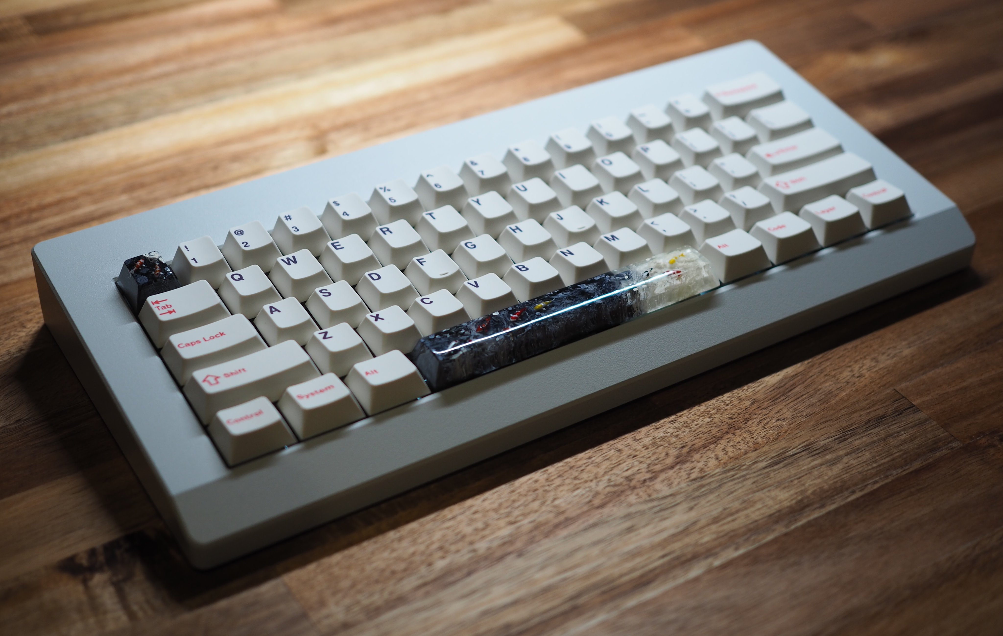 キーボード Jelly Key Zen Pond III - Ghost Asagi Zen Pond III - Cherry Circle of Life artisan keycaps