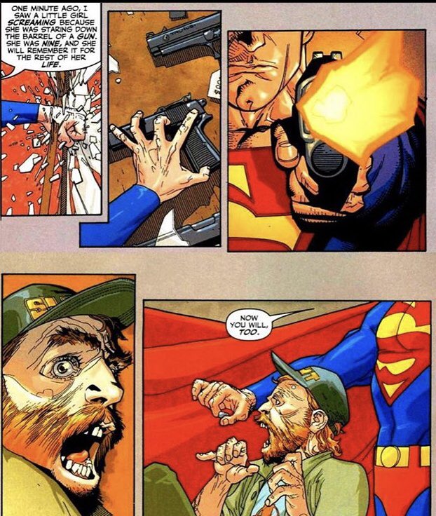 ComicGirlAshley's tweet photo. Scary Superman moments are next level https://t.co/gXaQDDz3fy