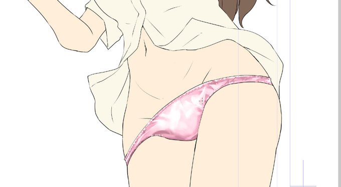 マジンカイザーのテーマ聴きながら、パンツの描き込み。 