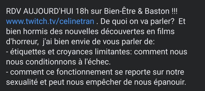 Auj 18h sur https://t.co/95ekLU5AE6 🥳🥳🥳 https://t.co/1YgfurJs3J<a href="/tag/yoga"class="tags"><span>#yoga</span></a><a href="/tag/coaching"class="tags"><span>#coaching</span></a><a href="/tag/stretching"class="tags"><span>#stretching</span></a>