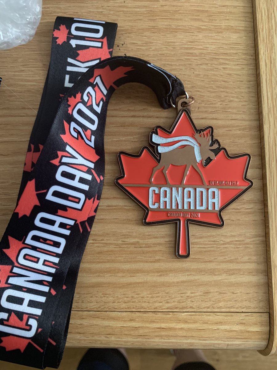 Couple of days late; but 5km in the bag, 46:94. @MoonJoggers #CanadaDay2021