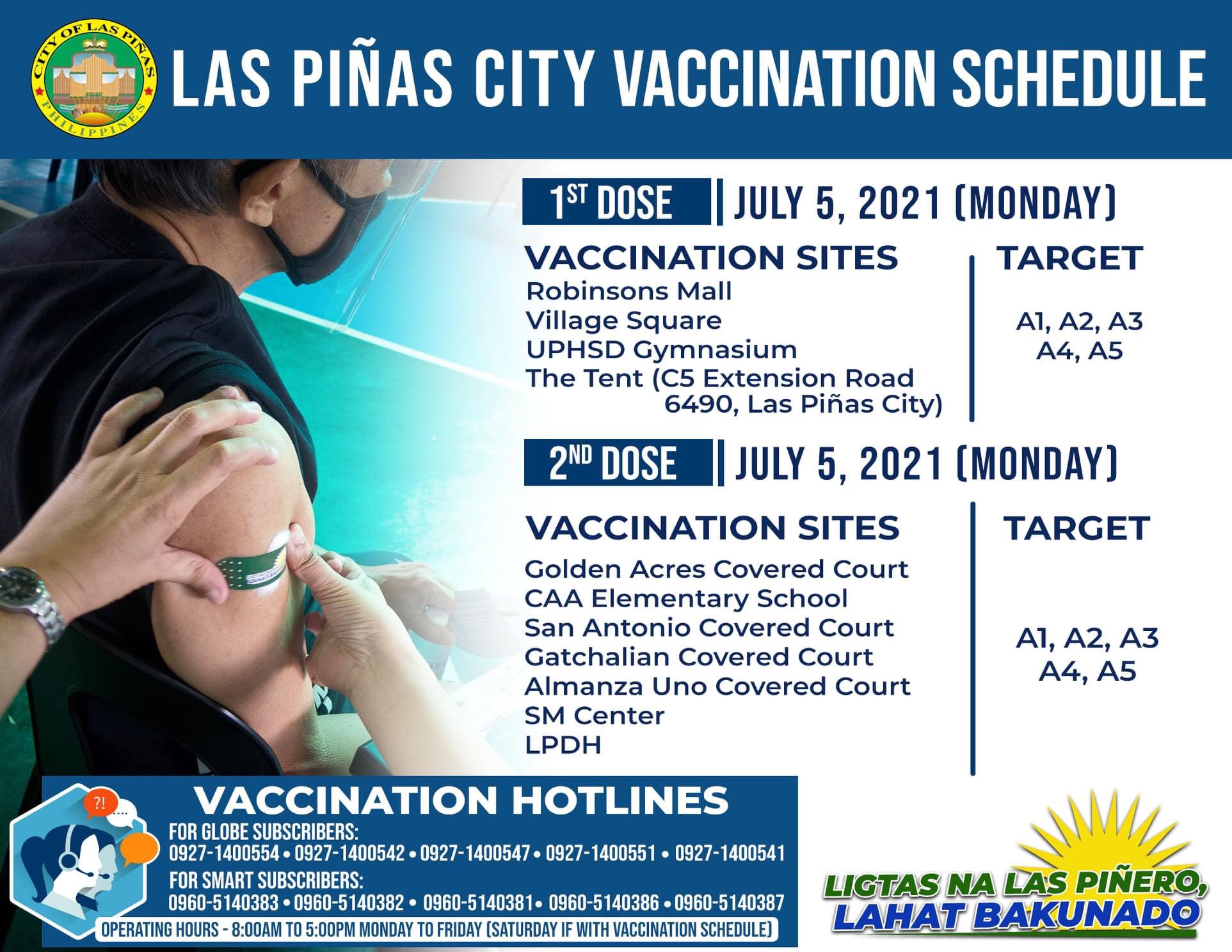 las-pi-as-city-update-on-twitter-vaccination-schedule-lpcupdate