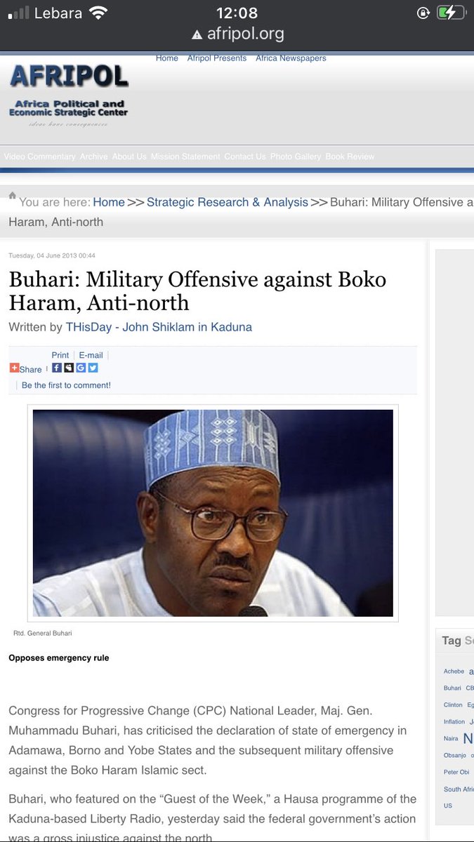 Our president who majority of the northern elites support.