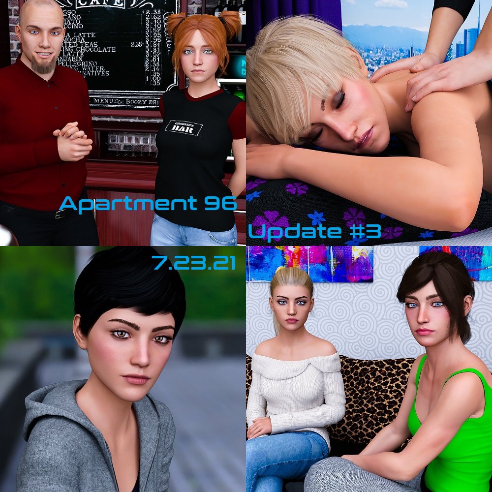 Through dangers untold, and hardships unnumbered... here it is. The public release date of Apartment 96 Update #3!

#adultgames #indiedev #adultvn #Apartment96