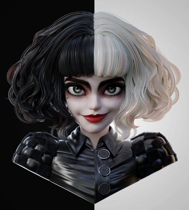 크루엘라 Cruella

#Blender3d #b3d #Cruella #cruelladevil https://t.co/eHZtP9nZOy