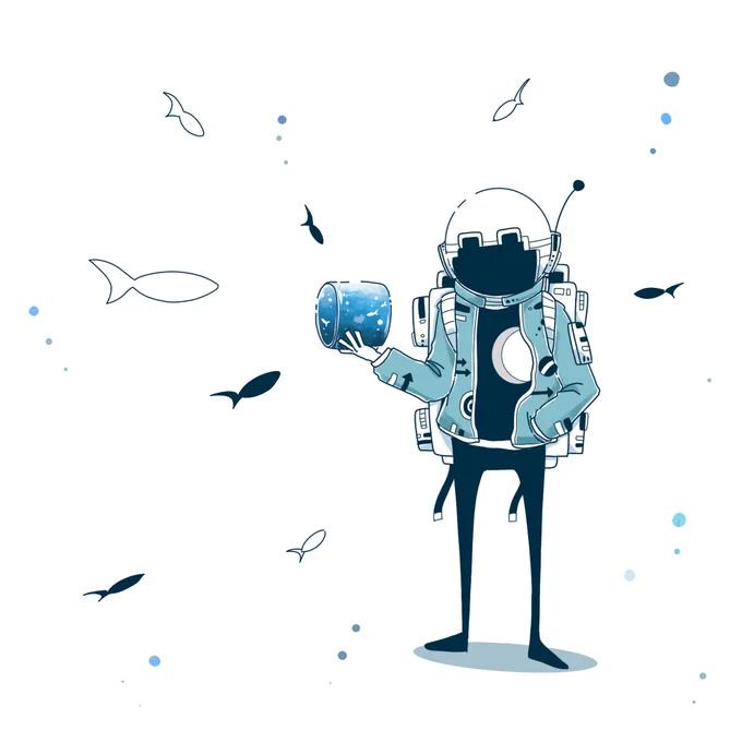 海のようなきれいな心

#イラスト 