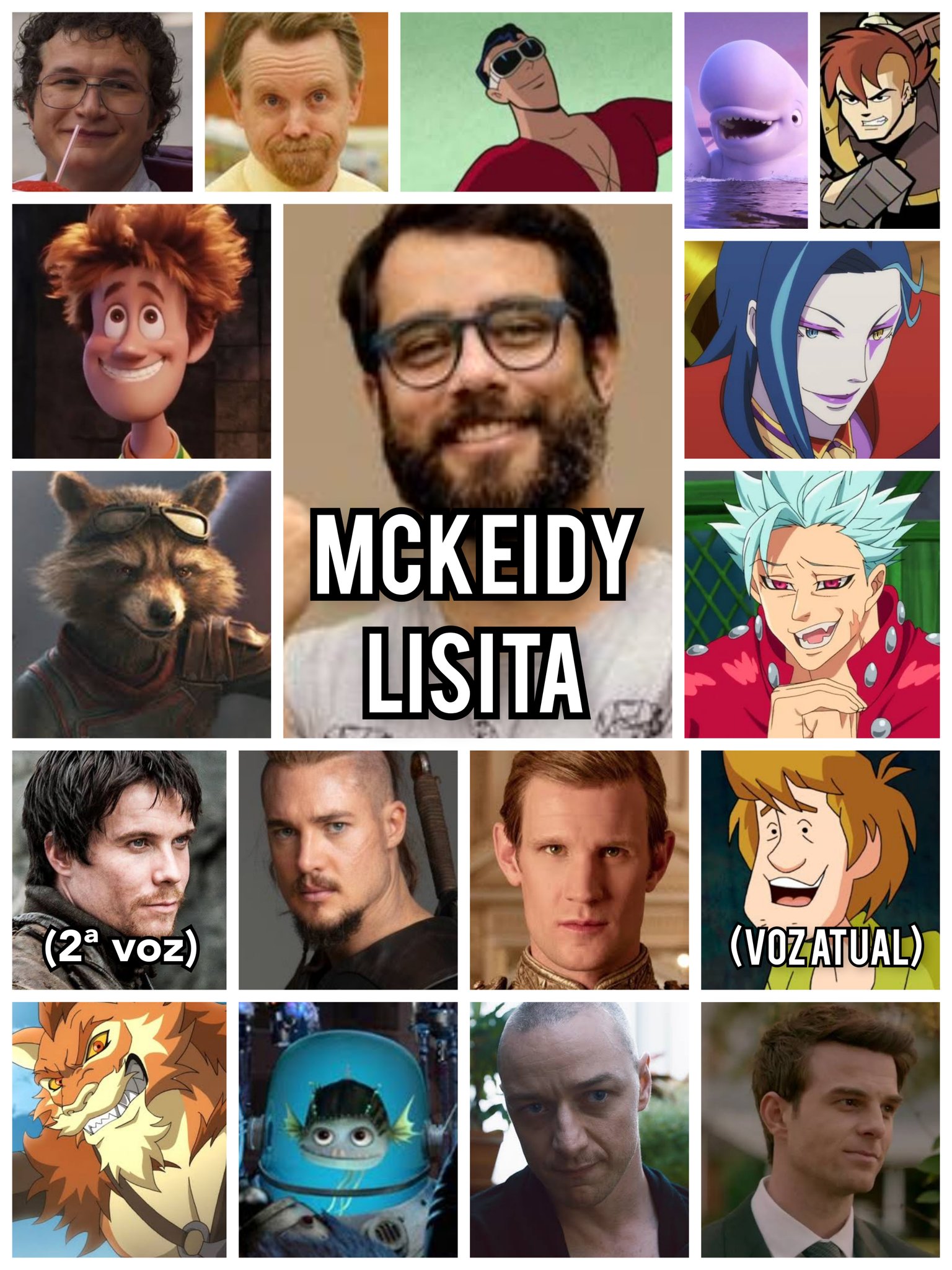 Personagens Com os Mesmos Dubladores! on X: - Rossiu Adai velho