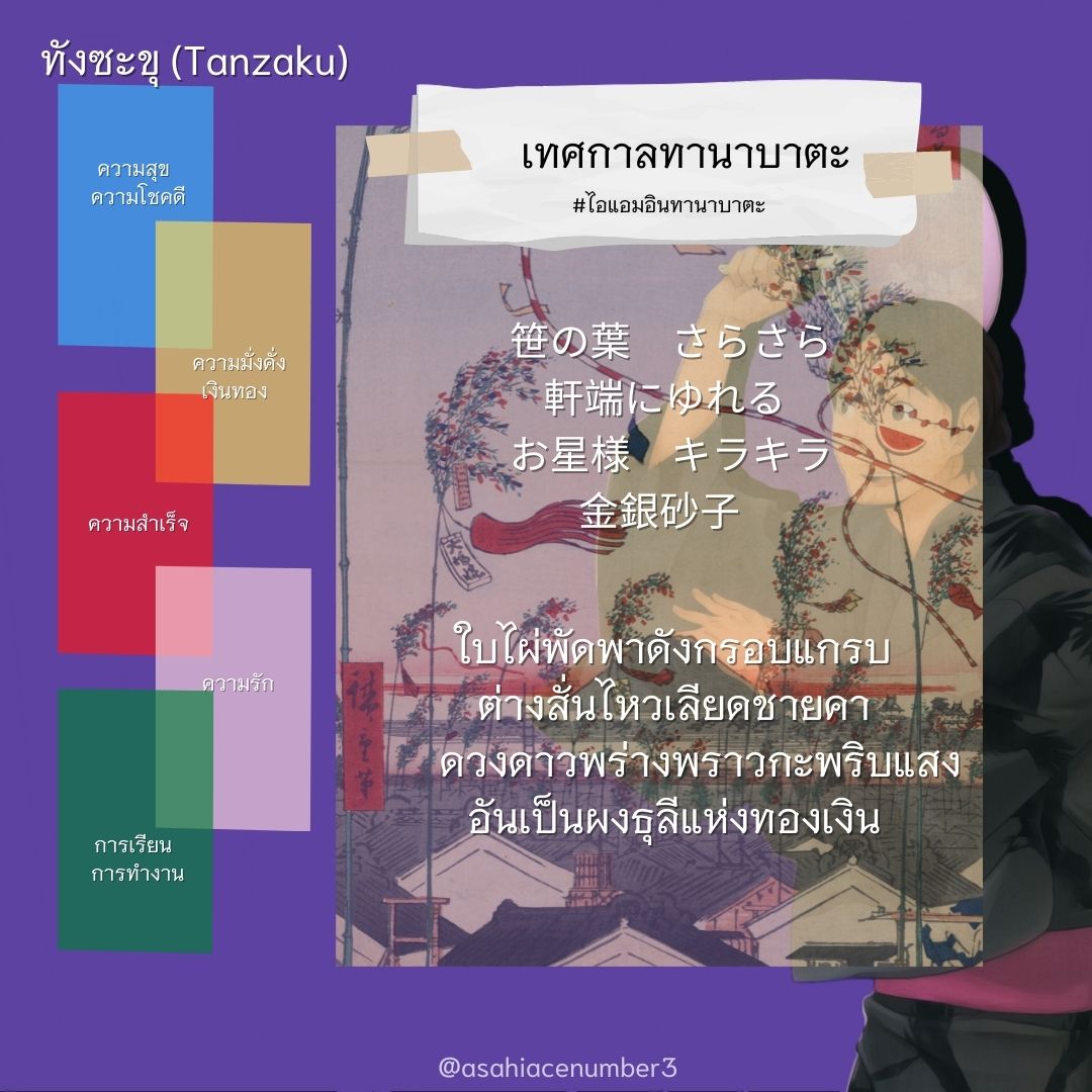 ⠀
    𝒔𝒑𝒆𝒄𝒊𝒂𝒍 𝒆𝒗𝒆𝒏𝒕𝒔 𝒘𝒊𝒕𝒉 <a href="/asahiacenumber3/">𝑨𝐒𝐀𝐇𝐈 ٭</a>
               #ไอแอมอินทานาบาตะ
                        7 กรกฎาคม
        เทศกาล “ทานาบาตะ (Tanabata)”
⠀
          “ความรักที่ได้พบกันเพียงปีละหน”
                 “ไว้มาขอพรร่วมกันนะ”
⠀