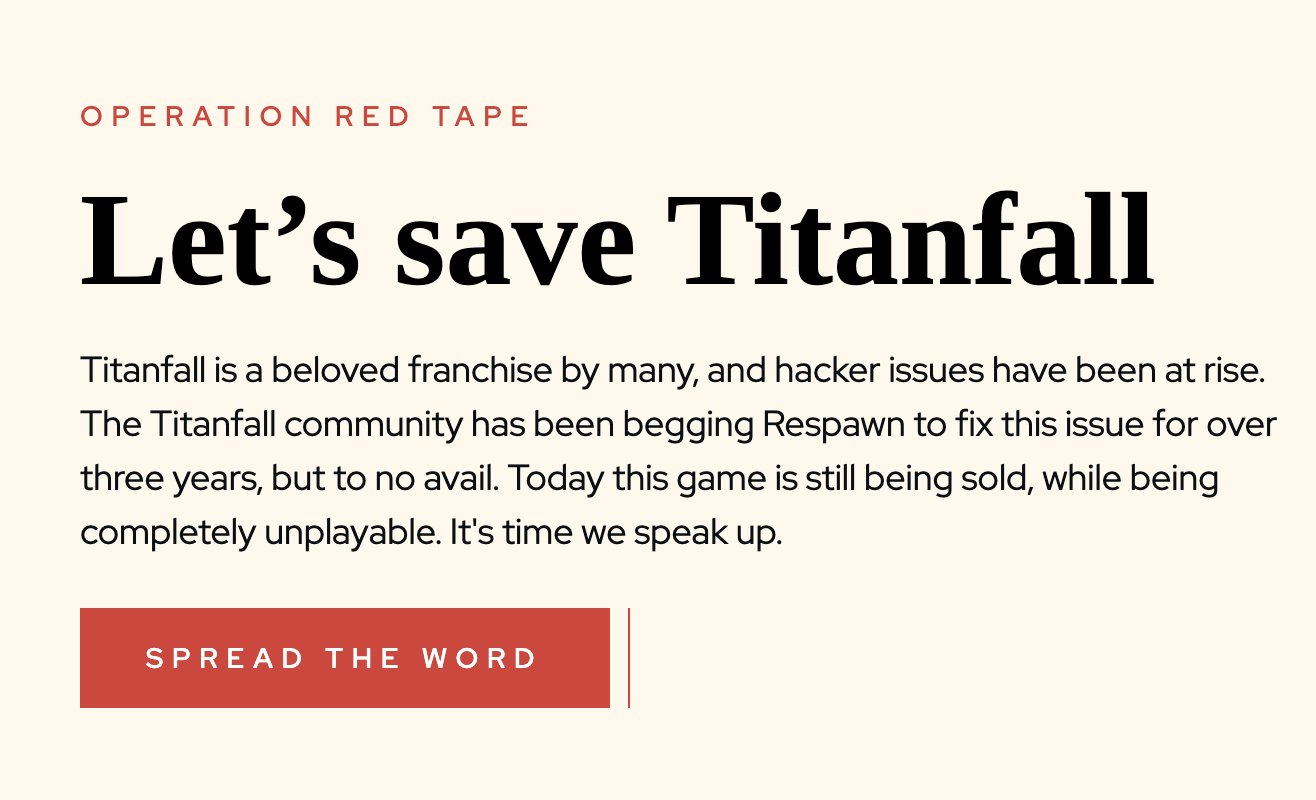 TITANFALL 2 IS SAVED 