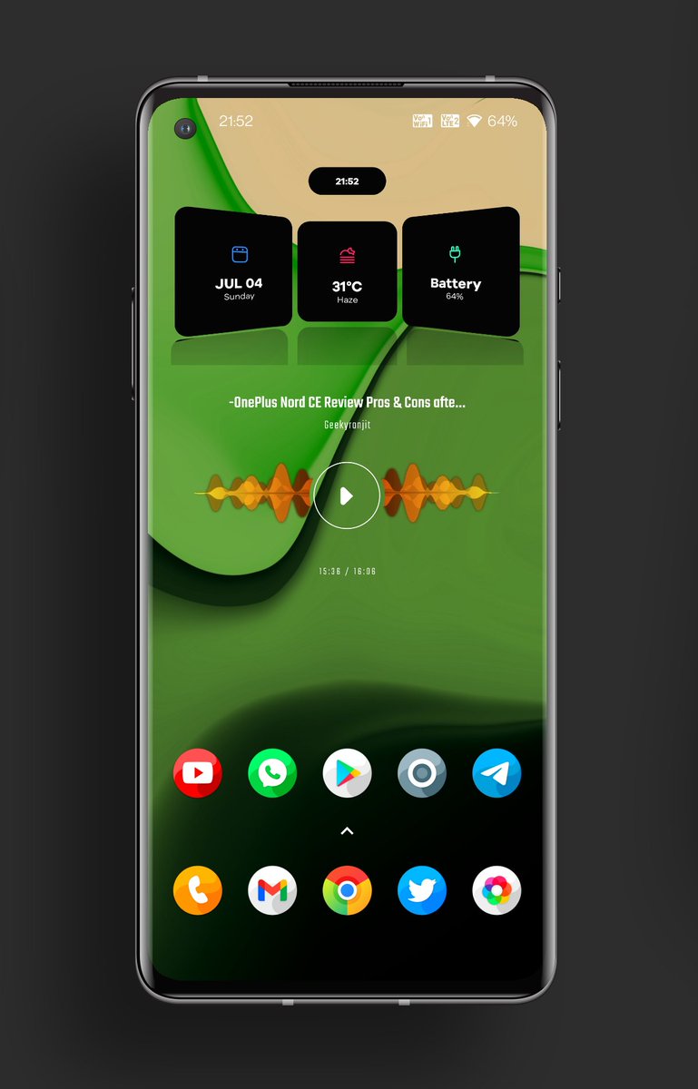 activeatanu's tweet image. Android Setup
✓ KWGT @RajjAryaa

✓ Icons @EatosApps

✓ Wallpaper @Meghdave2

✓ Templates  @Marcel73390851
 @pashapuma1 @TeboulDavid1 

✓ Launcher Stock #OnePlusLauncher @oneplus