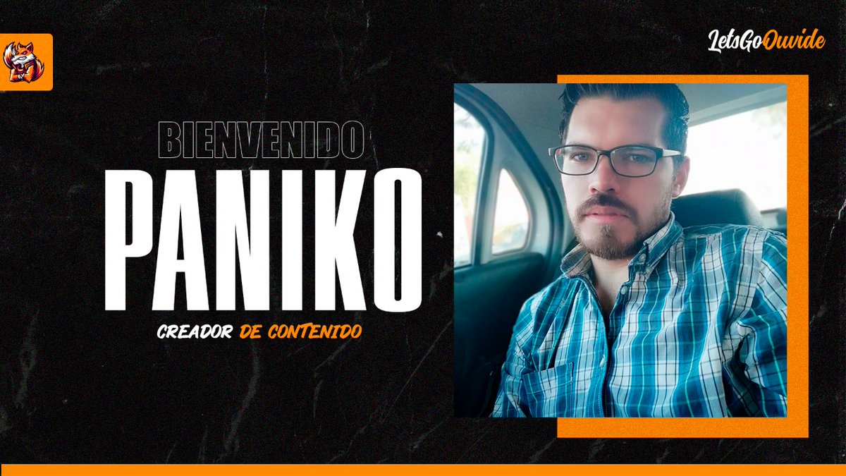 ¡Bienvenido PanikoGamers!
 Demosle la Bienvenida a uno de nuestros creadores de Contenido, estamos muy contentos de que formes parte de Ouvide y sabemos que con tu carisma lograras hacer pasar muy buenos momentos a la gente. No te pierdas sus stream en Facebook todos los dias.