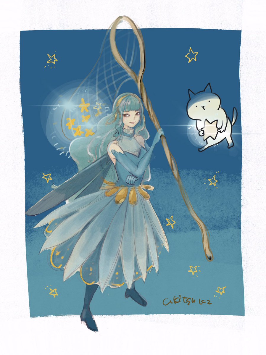 秋津 ポーズモデルさんを参考にオリジナルキャラクターの練習 人間キャラクターはあまり描けないなと思っているので練習したい 星を拾ってなんやかんやする女と手伝うねこ 素敵なポーズは Jookpub より双剣の構えとてもかっこいい T Co