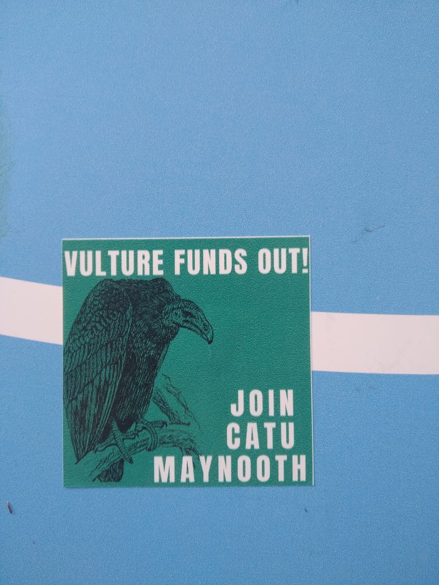 KildareCatu's tweet photo. Banner drop and stickering at Mullen Park (that's recently in the news for being purchased by a corporate landlord) yesterday as part of @CatuIreland national day of action ๐ฅ๐ฅ๐ฅ #VULTURESOUT #CUCKOOSOUT https://t.co/fhq2ZpdNMQ