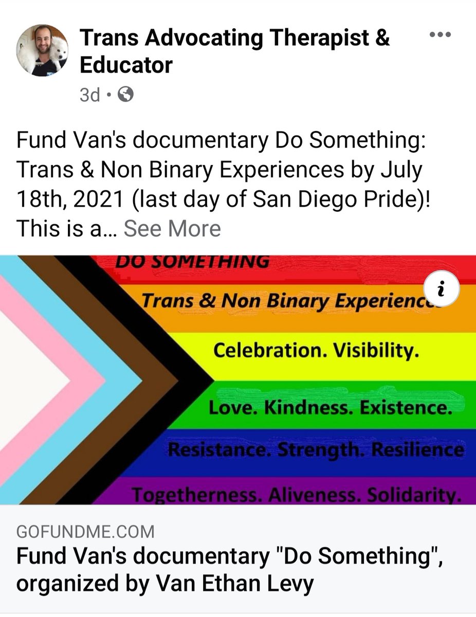 sktrvan2's tweet photo. Please share the GoFundMe, donate if you can.  Every dollar helps!
https://t.co/dRmS2ohVvy
#lgbtqpia #trans #NonBinary #DoSomething #TransRights #education #CrowdFund #Documentary #TransLives #Donate #Share #TiredAndExhausted #love #Ally #hetero #ftm #mtf #pride2021🏳️‍🌈 #ShowUp https://t.co/pL2lqObCSb