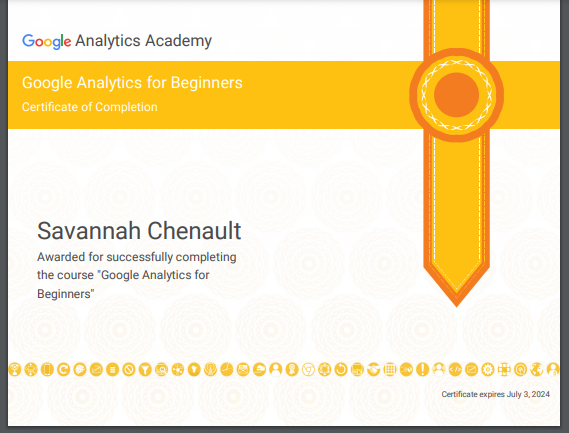 MrsChenaultDMS's tweet photo. Officially the beginning of my @GoogleAnaly certification! Let's do it! #googleanalytics #education #teachertwitter #LearningDesign #elearning https://t.co/naGdjmG0HW