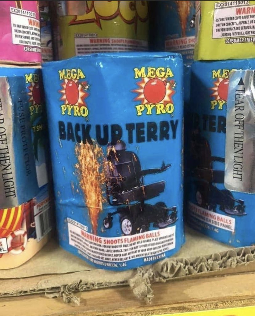 A firework made for a LEGEND @bussinwtb (via ig:Offparole)