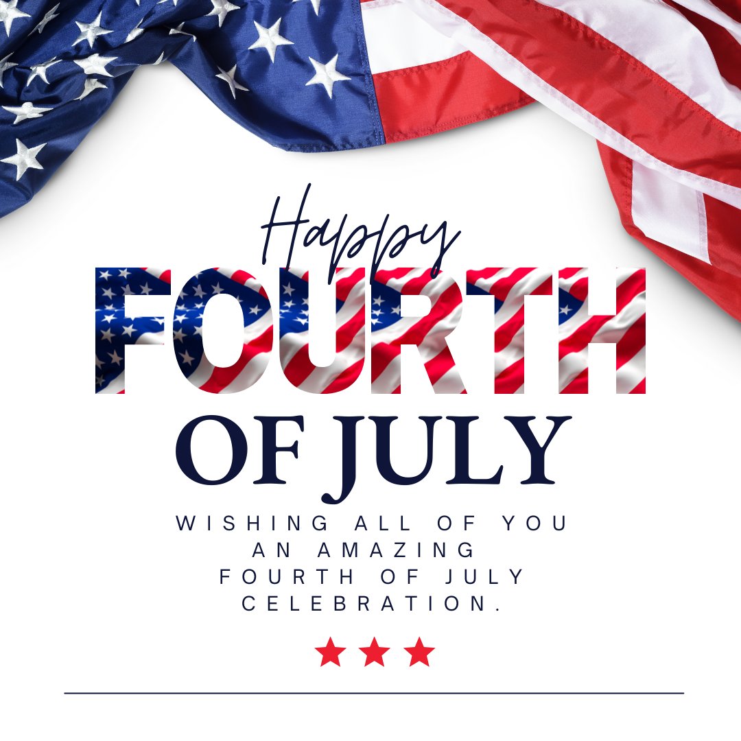Happy Independence Day! 🇺🇸🎇

Have a fun and safe Fourth of July celebration.