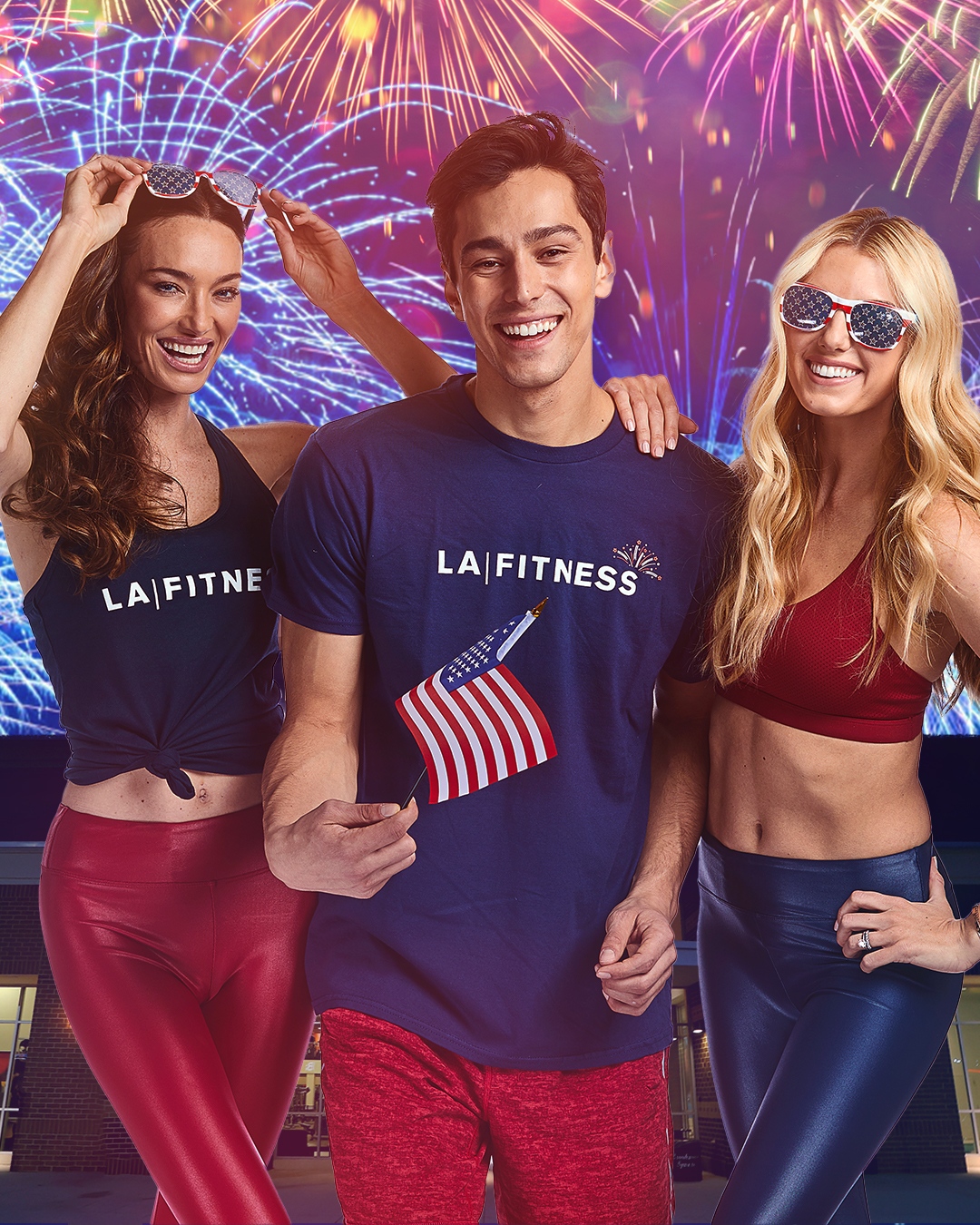 4th Of July Workout Leggings