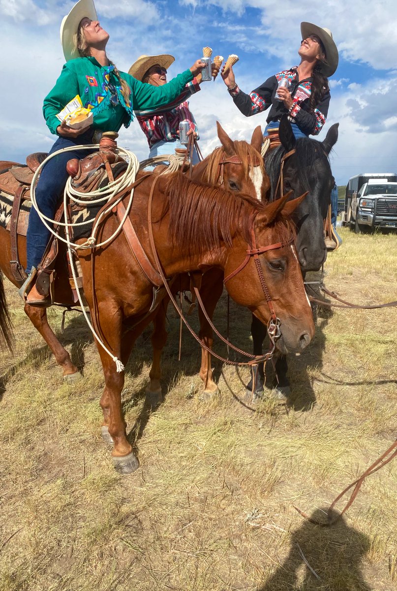 emeryelliott's tweet photo. drunkenly competed in a ranch rodeo yesterday. we were run over, hooked, rammed in a trailer, and basically disqualified in every event but dang we had a good time celebrating this fine nation and one of the last remaining great American traditions. happy 4th, y’all. https://t.co/8UHosVXp0T