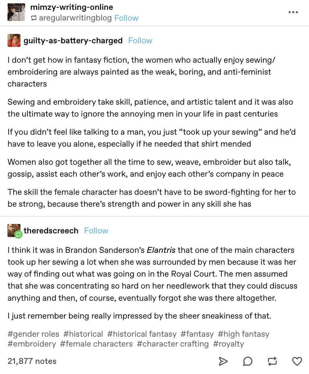 faesflower's tweet image. I mean... Villy did rip the seams from her husband’s work shirt as petty revenge, so... maybe don’t mess with the seamstress... #ThreadsOfTruth #SewOnAndSewForth #VillyHasNoChill