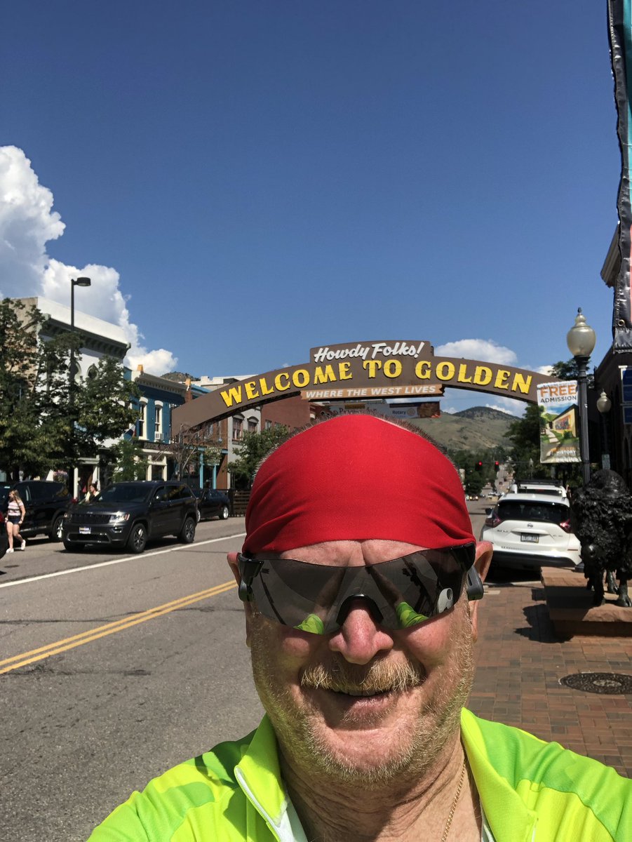 Happy #July4th2021 from #GoldenColorado outstanding Sunday morning ride. Please support me and #DreamTeam this month at #CourageClassic benefiting #ChildrensHospitalColorado