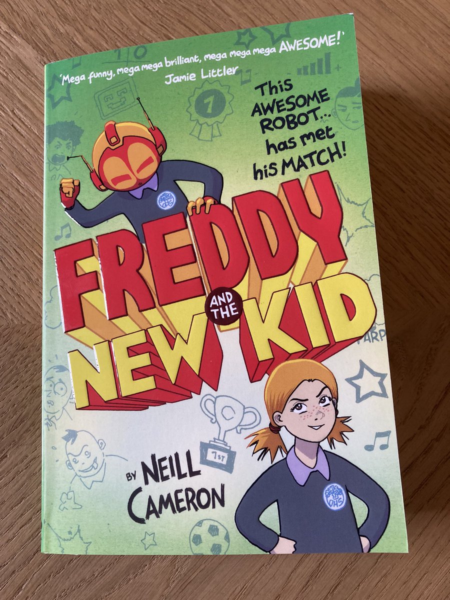 Huge congrats to pal <a href="/neillcameron/">Neill Cameron Has Left The Building</a> on another funny, winning book about school, friendship, robots, and (what I’m choosing to read as) the virtue of a good colour-coded planner. 

Available from an indie bookshop via <a href="/bookshop_org_UK/">Bookshop.org</a>: uk.bookshop.org/books/freddy-a….