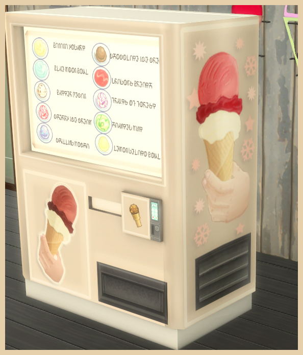 icemunmun's tweet photo. Lookat the cute designs I drew for the Instant Ice cream Dispensor #TheSims4 https://t.co/fn4lK5EPkn