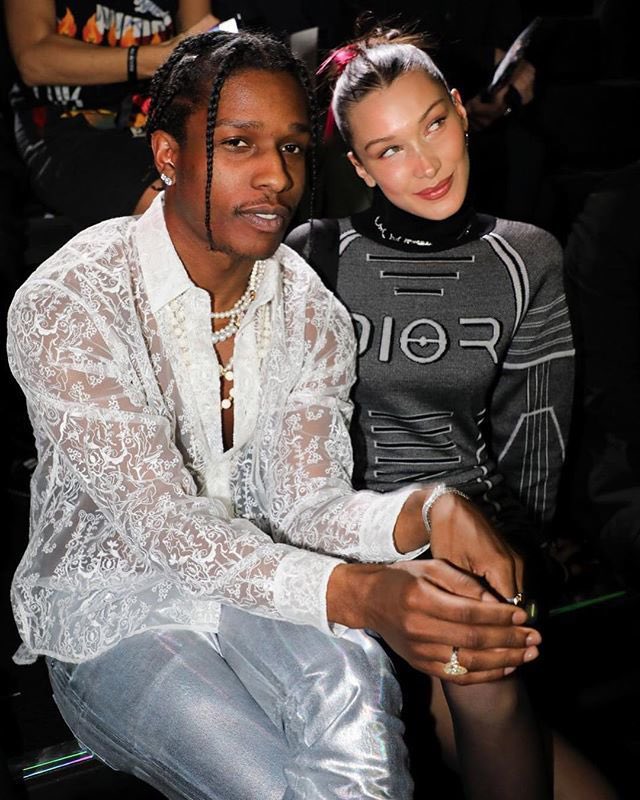 Bella and A$AP Rocky Front Row at the Dior Homme Pre Fall ‘19 show