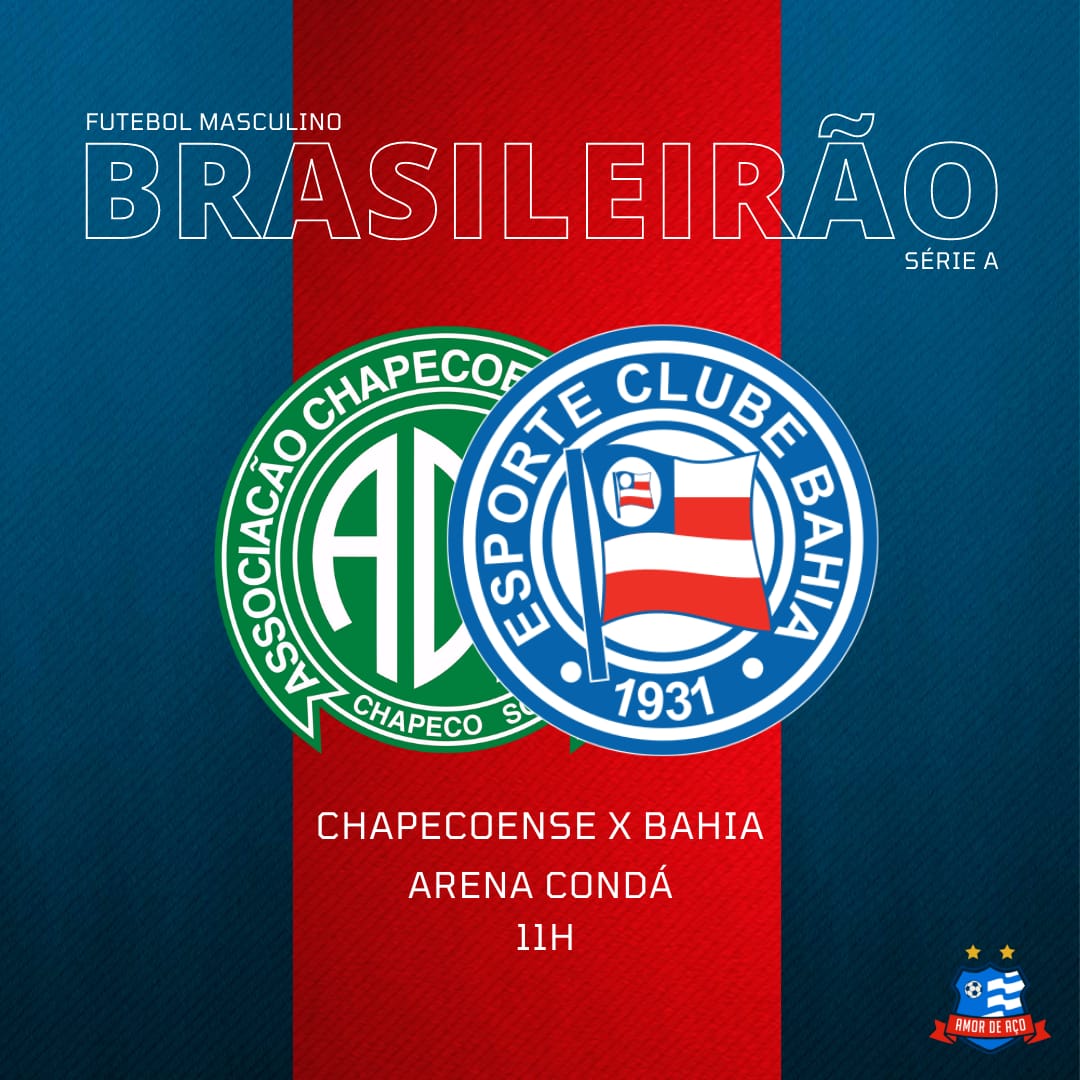 AmordeAco's tweet photo. 🔵🔴⚪ HOJE É DIA DE BAHEAAA!
👉 Para se recuperar da derrota na última rodada, o Esquadrão encara a Chapecoense daqui a pouquinho!!
💬 Hoje é o dia de triunfo? Deixe seu comentário.
#bbmp
#ecbahia
#borabahea
#amordeaco
#brasileiro2021
#brasileirao
#nordeste https://t.co/5RdJxTynjd