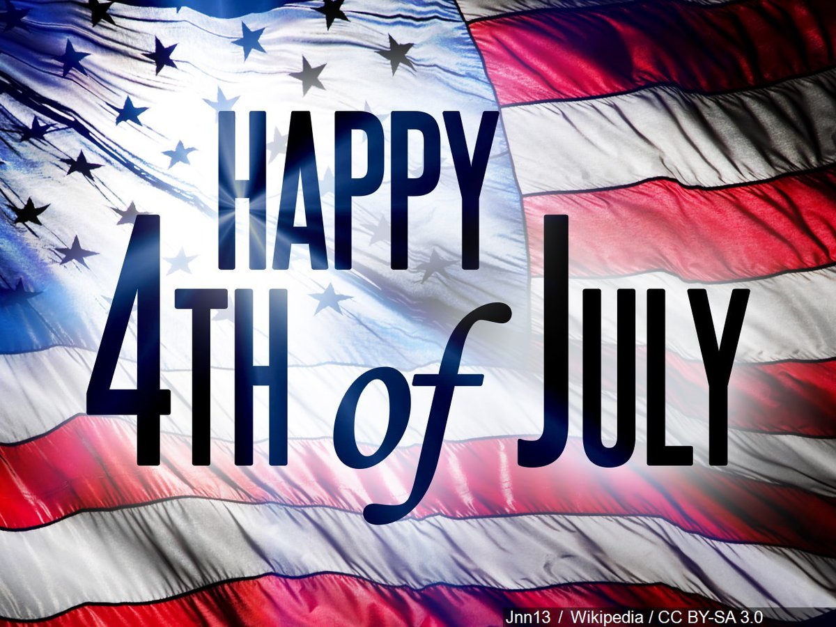 Happy Independence Day!  I hope everyone has a great day celebrating while enjoying food and fireworks with family and friends. We live in an amazing country and on this 4th July, our nation's 245th birthday, I wish each of you a fun and safe day as we celebrate America.