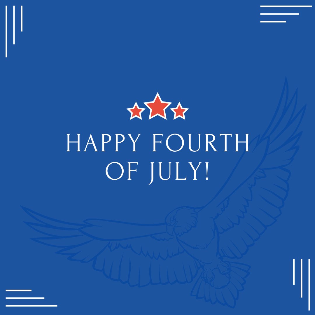 Wishing you a happy and safe Fourth of July! 🎆