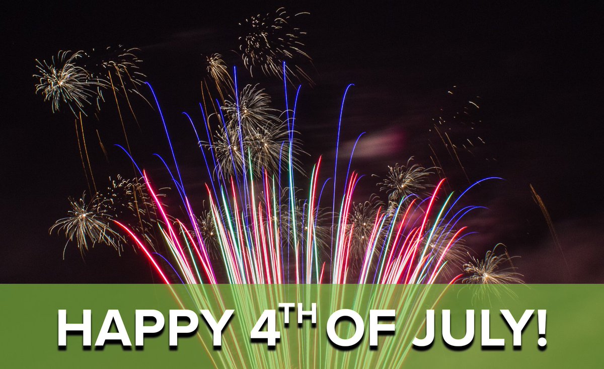 Have a safe and wonderful 4th of July!
