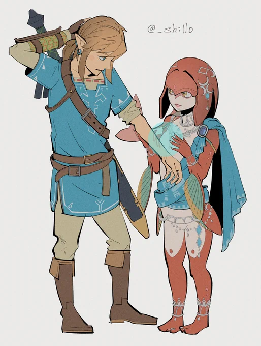 #BOTW リンクの傷を癒すミファー✨ 