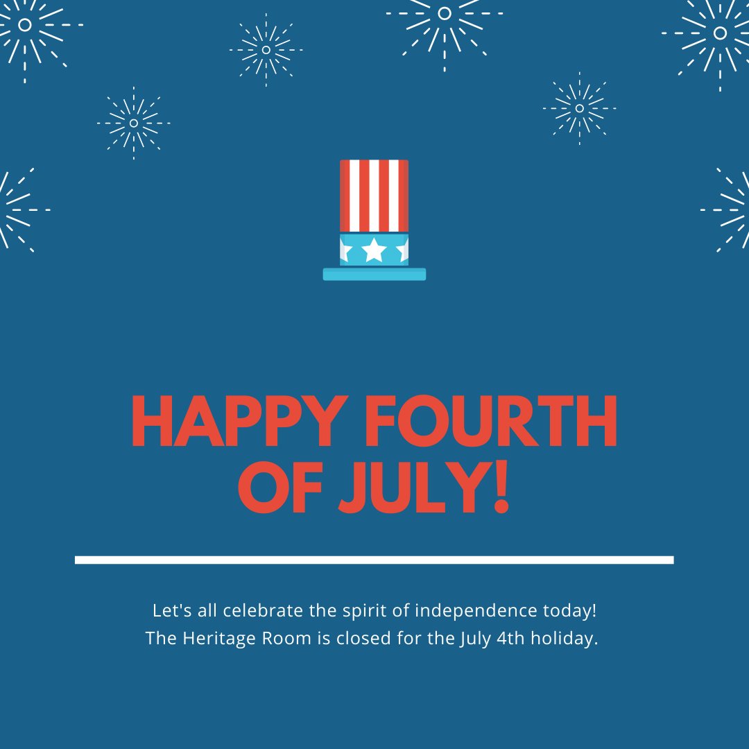 Happy 4th of July from the Heritage Room! 
#4thofJuly #IndependenceDay #ACCLHR #Athens #Georgia